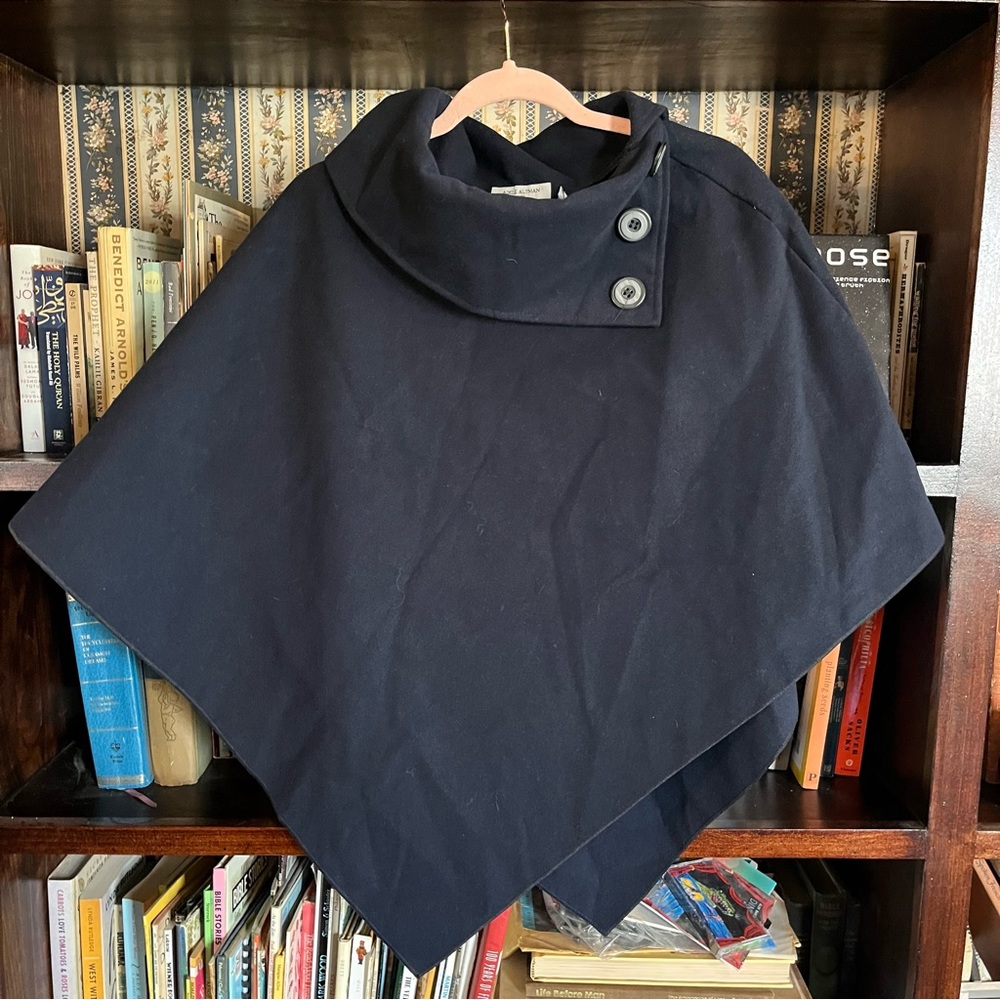 ADELE ALTMAN | Navy Blue Cape